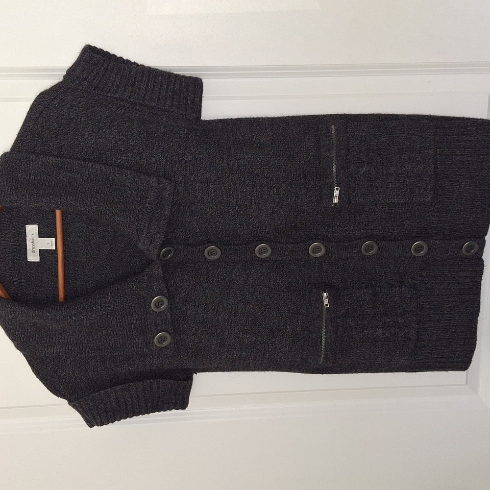 Dress BARN Dark Gray Cardigan Sweater